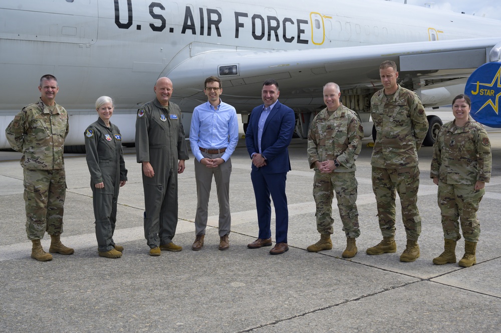 Team JSTARS welcomes U.S. Rep. Sanford Bishop Jr. staff delegates