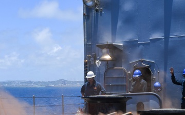 USS Germantown Letting Go The Anchor