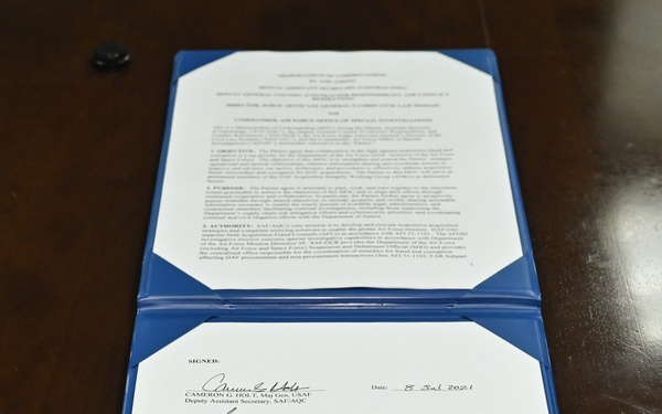Air Force AQC-GCR-JA-OSI MOU Signing