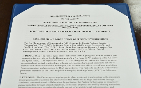 Air Force AQC-GCR-JA-OSI MOU Signing