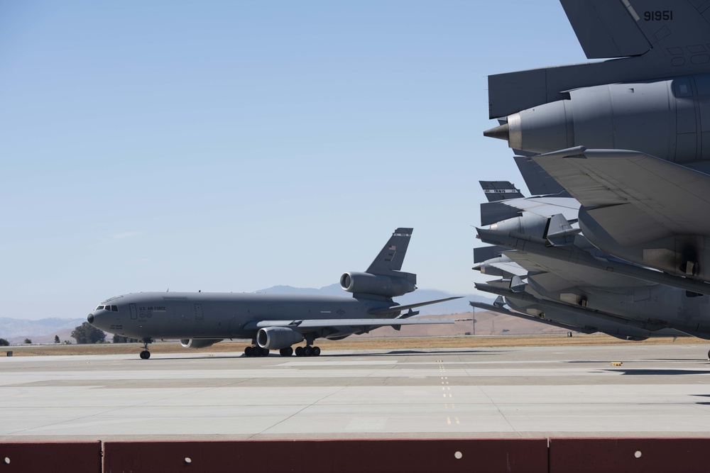 Aircraft at Travis Air Force Base