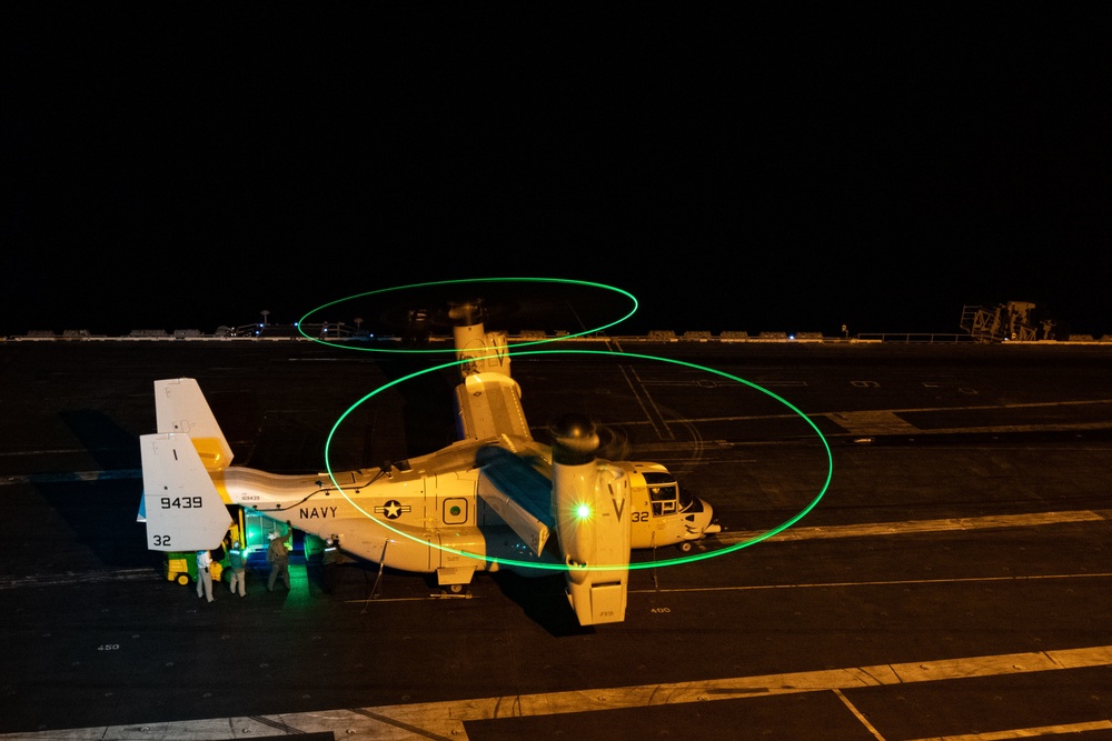 Osprey Conducts Night Operations