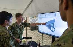 USNA interns 3D model a ship hatch for a robotics obstacle course