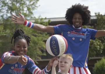 Harlem Globetrotters visit Moody during family event