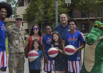 Harlem Globetrotters visit Moody during family event