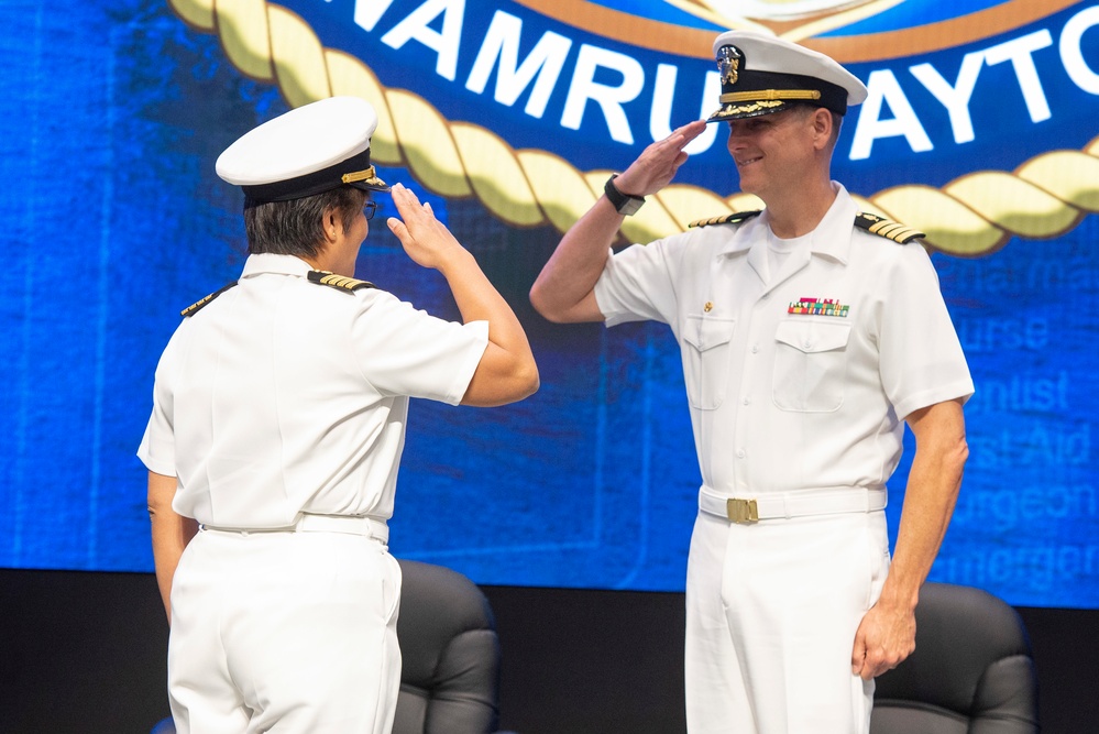 Navy Medical Research Unit Dayton Holds Change of Command