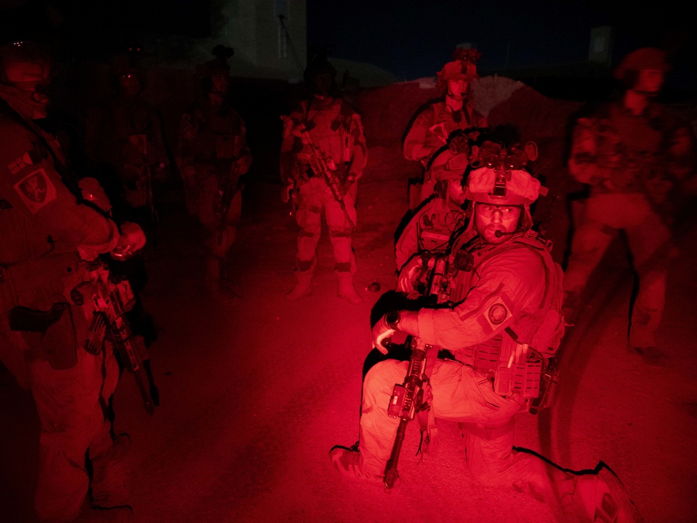 Norwegian Quick Response Forces Conducts Night-Operations Training Excercise