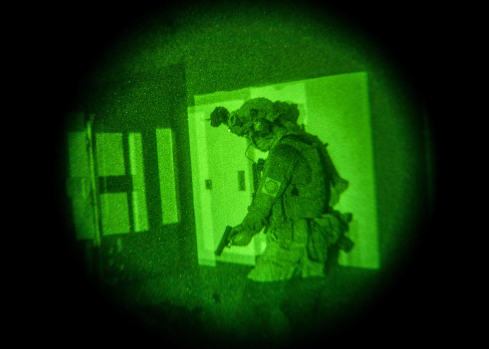 Norwegian Quick Response Forces Conducts Night-Operations Training Excercise