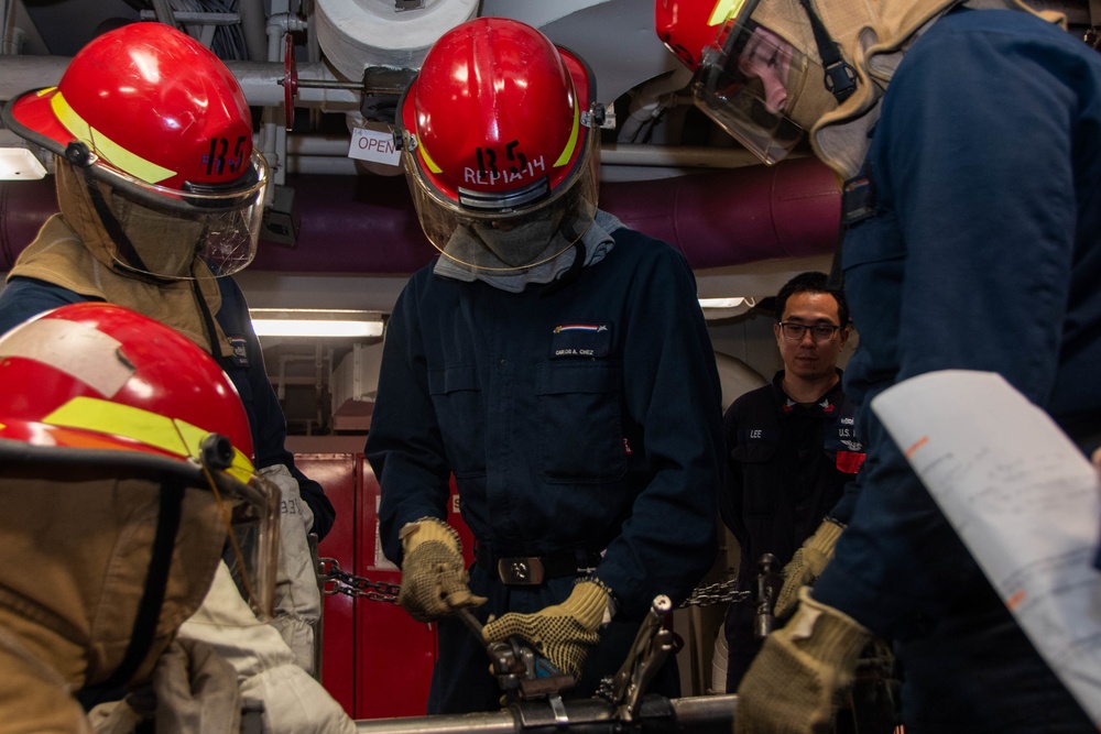 USS Ronald Reagan (CVN 76) General Quarters Drill