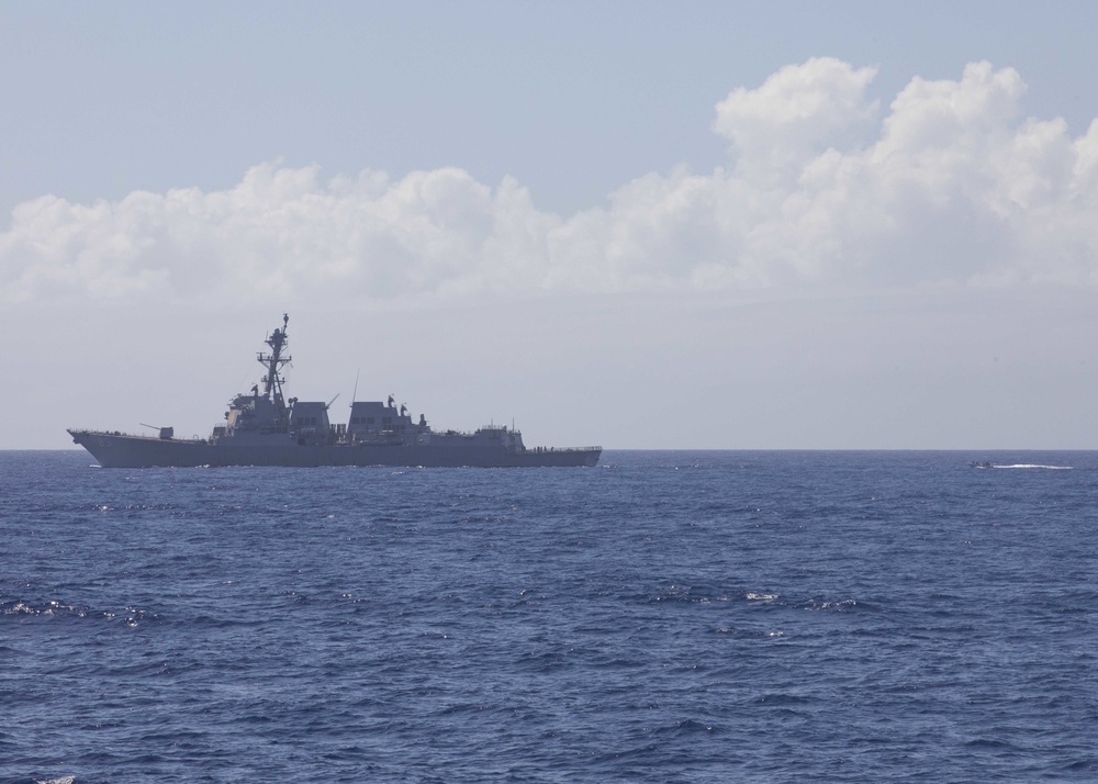 USS Mustin Conducts Small-Boat Operations