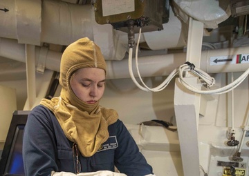 Sailor Dons Flash Gear During Damage Control Drill