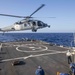 Helicopter Takes Off From USS John S. McCain