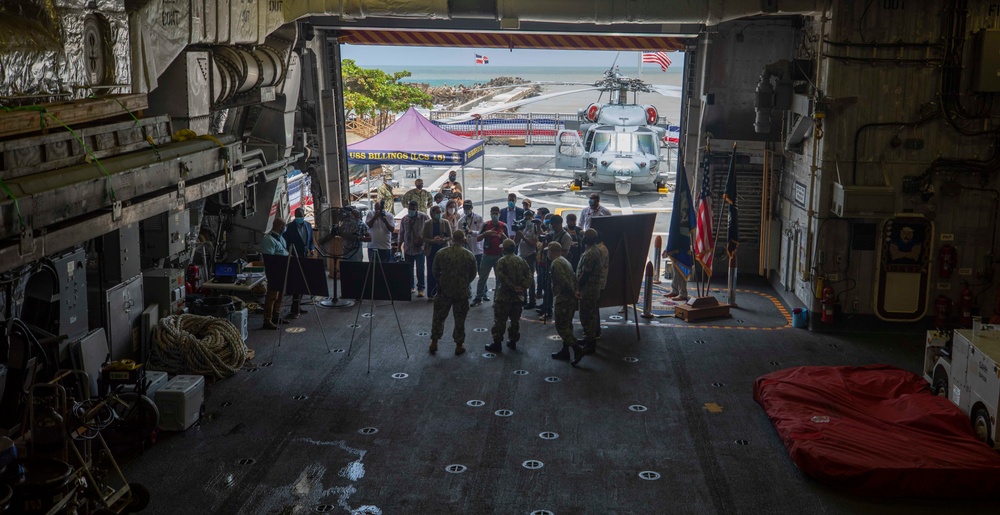 Dominican Republic Media Outlets Tour USS Billings