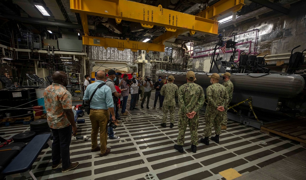 Dominican Republic Media Outlets Tour USS Billings