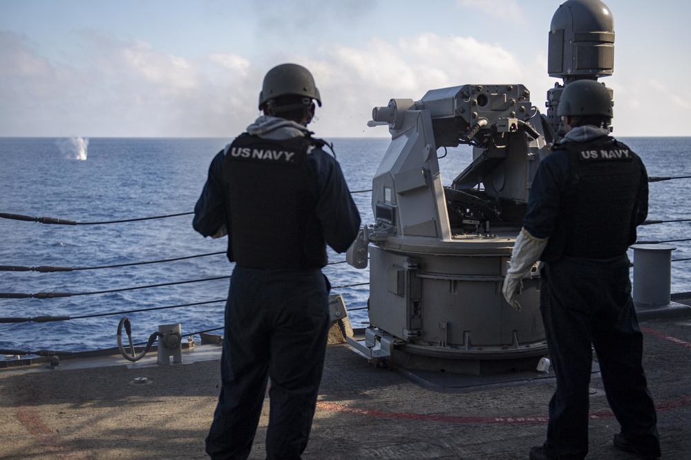 USS Laboon Conducts Live Fire Exercise