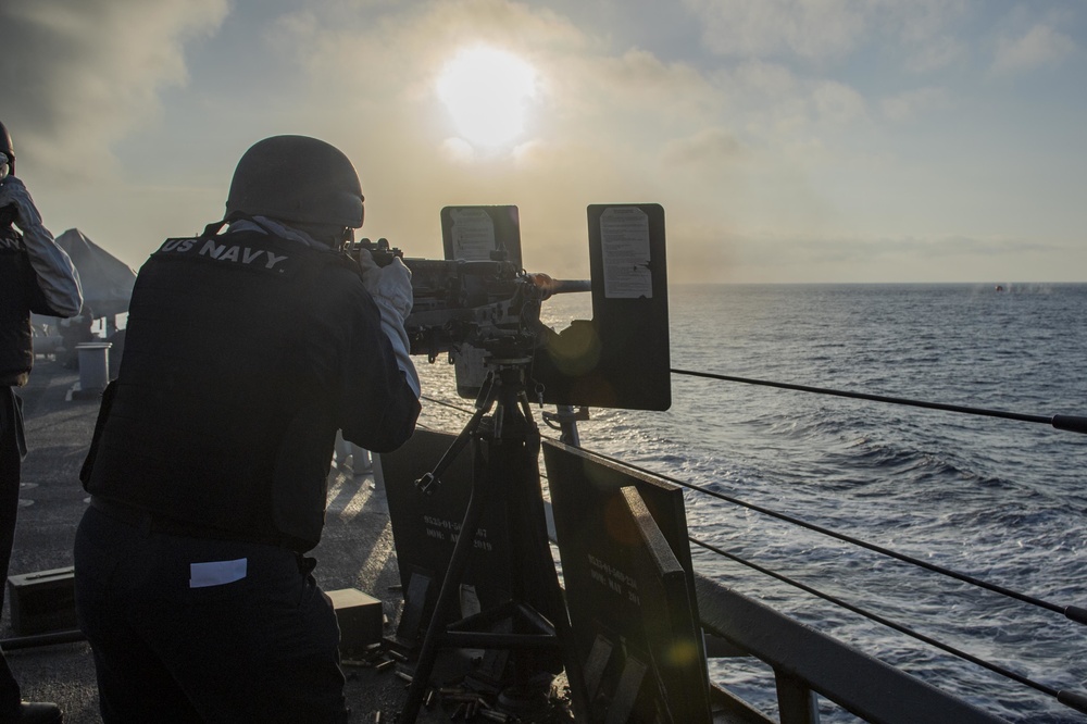 USS Laboon Conducts Live Fire Exercise