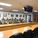 Enlisted Leaders from the 442d Maintenance Group host monthly professional development briefing for Airmen