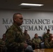 Enlisted Leaders from the 442d Maintenance Group host monthly professional development briefing for Airmen