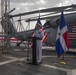 Commander of U.S. Naval Forces Southern Command/U.S. 4th Fleet Gives Remarks During a Reception Aboard USS Billings