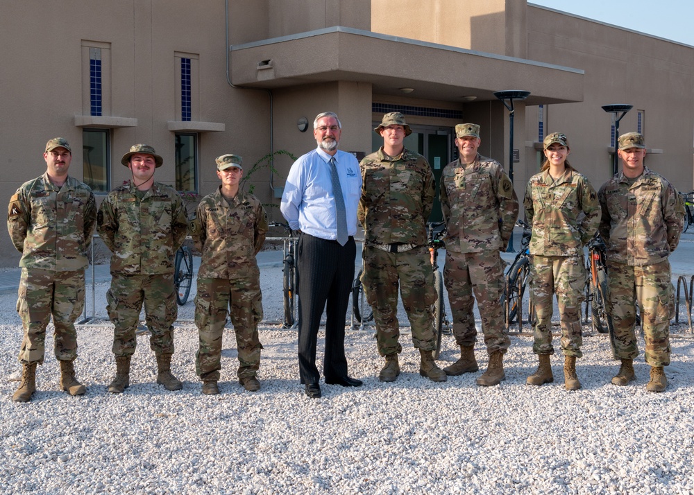 Indiana Gov. Eric Holcomb visits AUAB