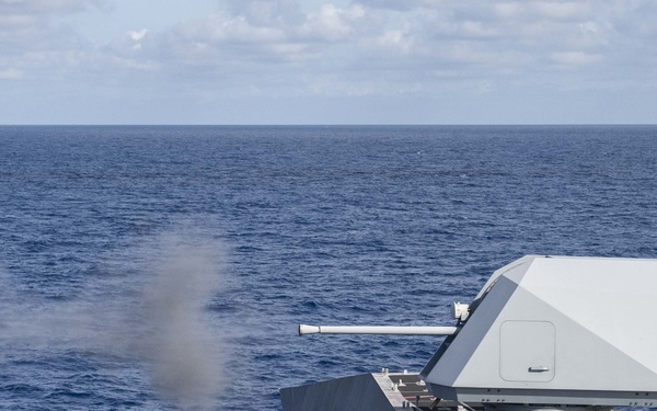 57mm Gun Shoot Aboard USS Charleston (LCS 18)
