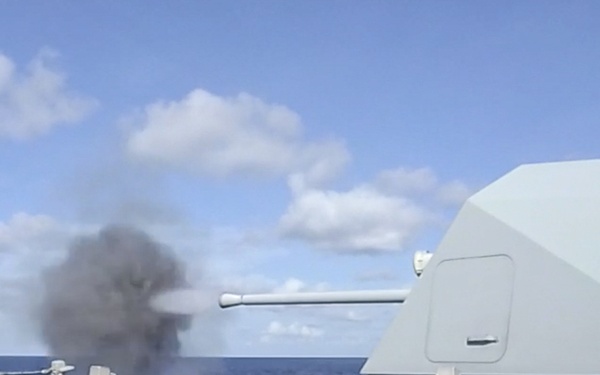 57mm Gun Shoot Aboard USS Charleston (LCS 18)