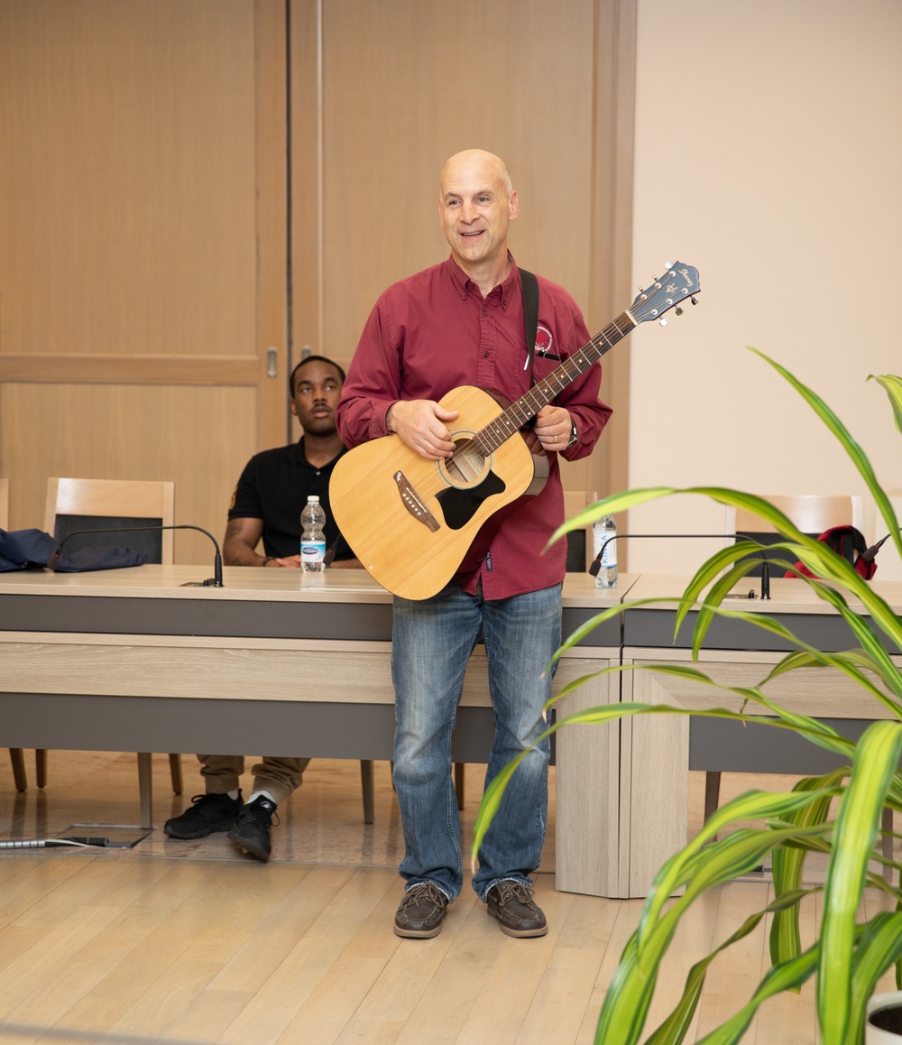 1st Cavalry Division (Forward) Chaplain visits Caritas School Club in Poznan, Poland