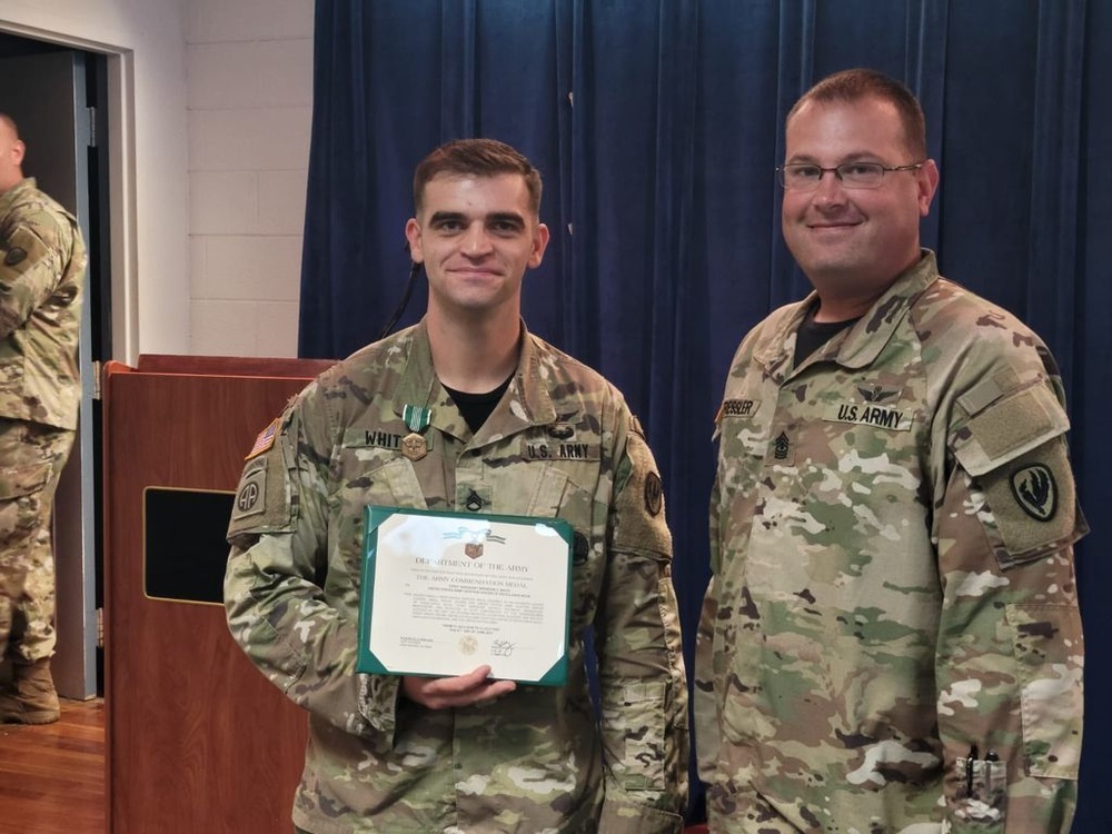 Noncommissioned Officer Academy Cadre recognized for service