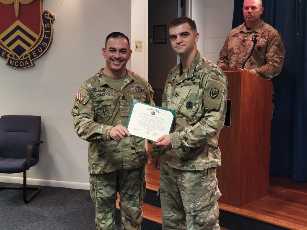 Noncommissioned Officer Academy Cadre recognized for service