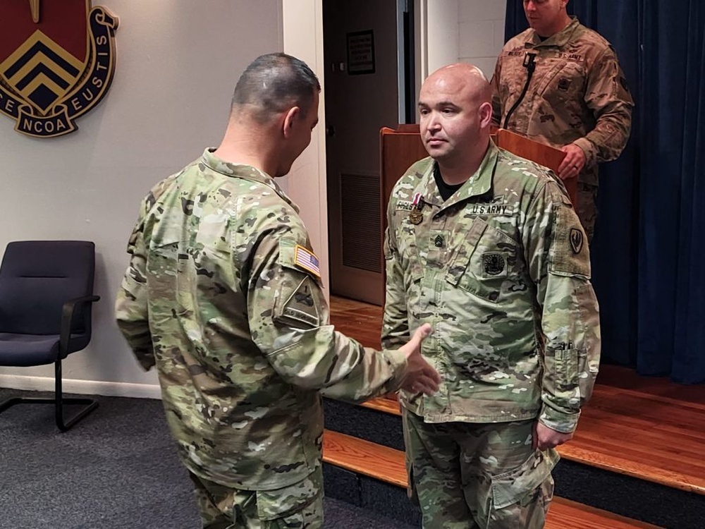 Noncommissioned Officer Academy Cadre recognized for service