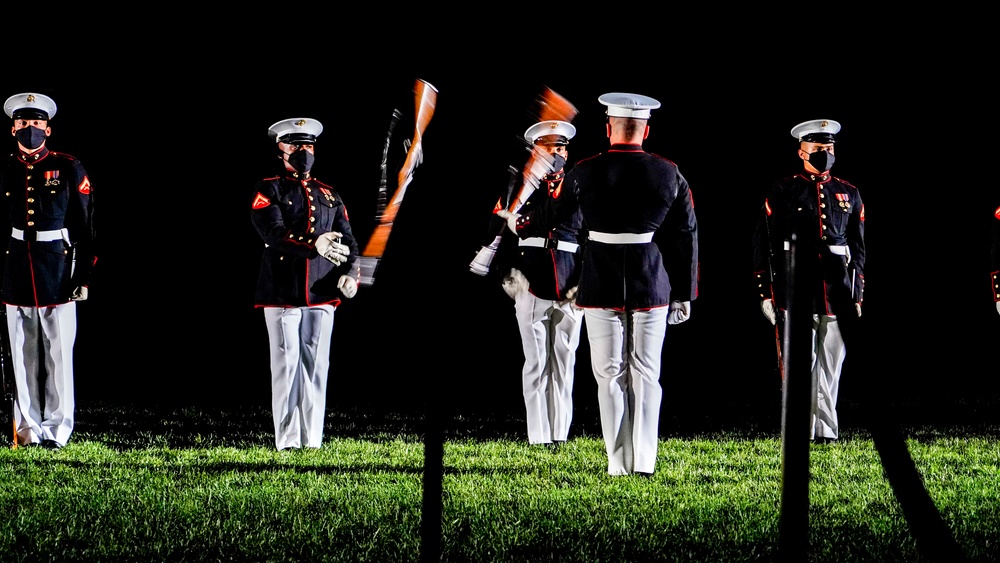 Marines conduct Friday Evening Parade