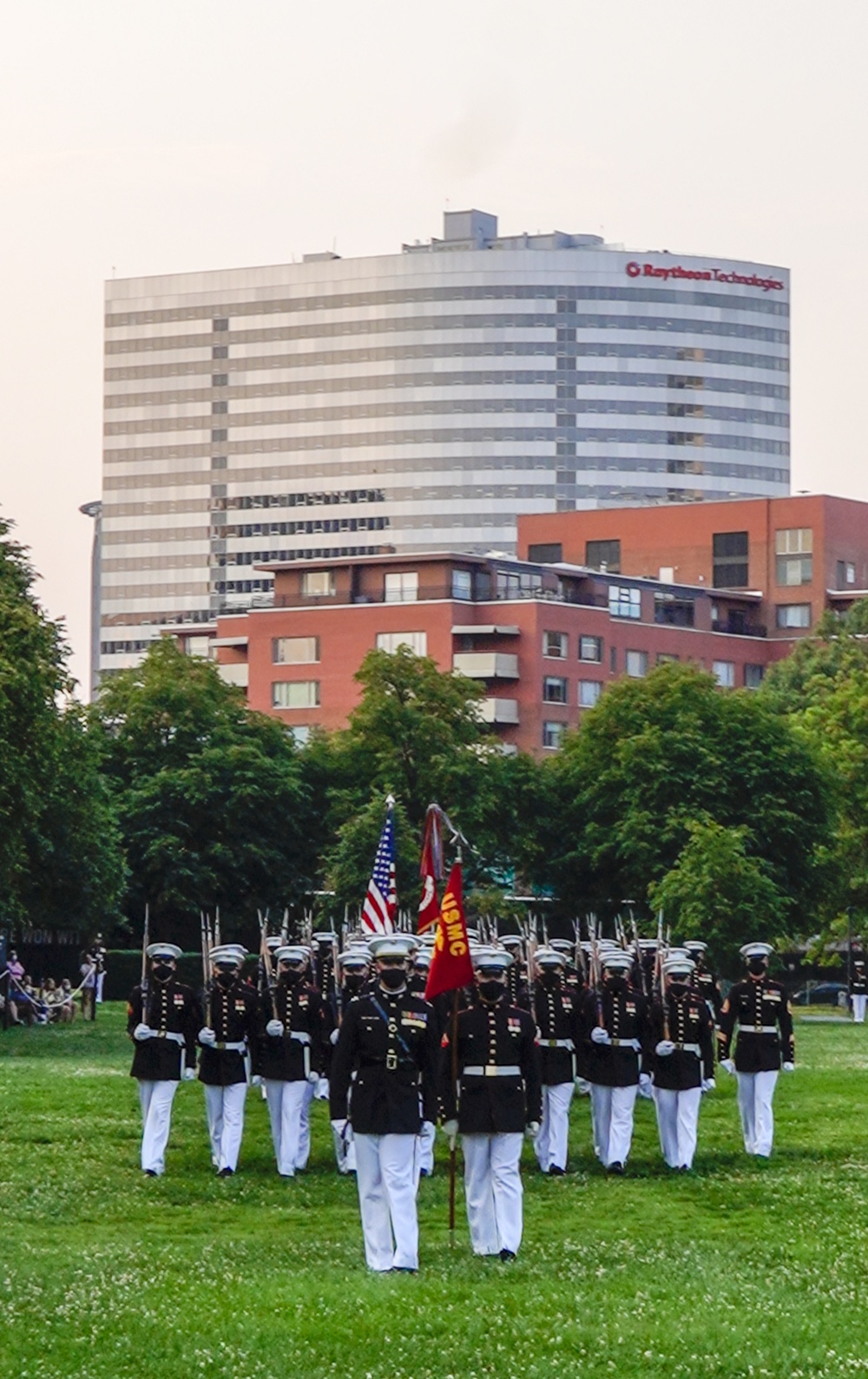Marines host Tuesday Sunset Parade