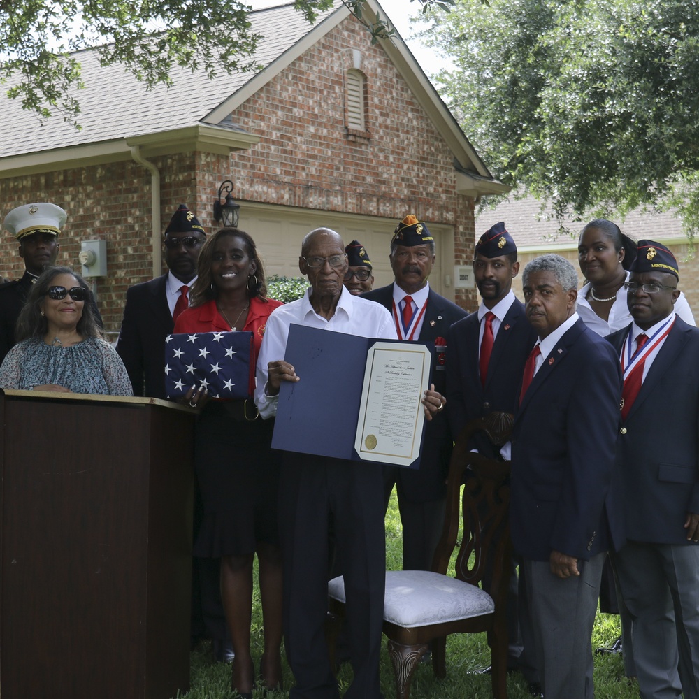 Montford Point Marine Awarded Congressional Gold Medal on 99th Birthday