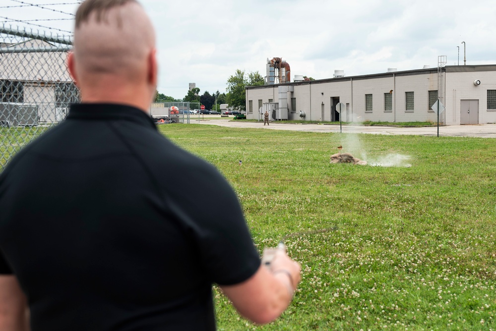 Retired SEAC John Troxell visits Wright-Patt