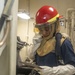 Sailor Reports Status of Simulated Fire