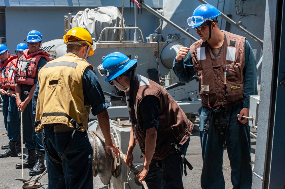 Replenishment at Sea USS New Orleans July 2021