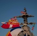 Gerald R. Ford displays a dressed ship for Independence Day