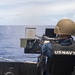 Sailor Fires Machine Gun During Familiarization Course