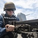 Sailor Fires Machine Gun During Familiarization Course