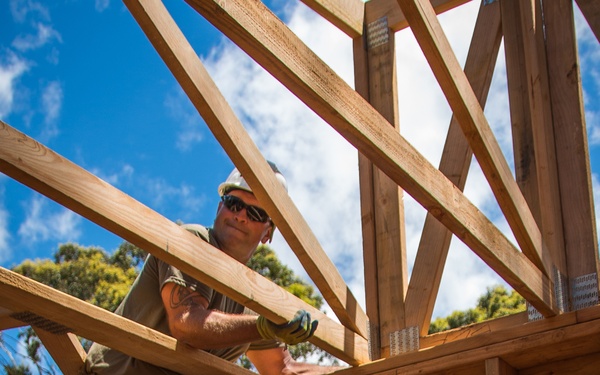Citizen Airmen, Marines earn Girl Scout construction badge
