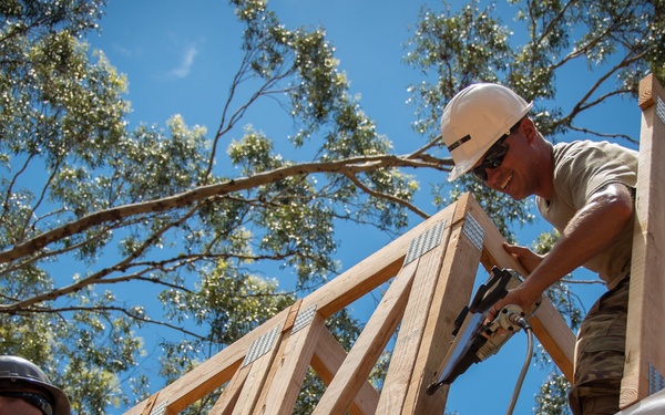 Citizen Airmen, Marines earn Girl Scout construction badge