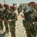 Peshmerga female soldiers run through squad movement drills