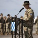 The Lighthorse Soldiers of the 3rd Squadron, 17th Cavalry Regiment welcome their new command sergeant major.