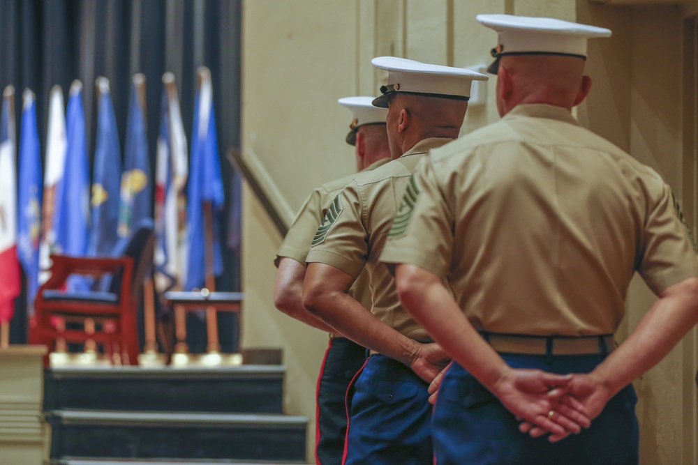 MCRC Sergeant Major Brown relief and appointment ceremony