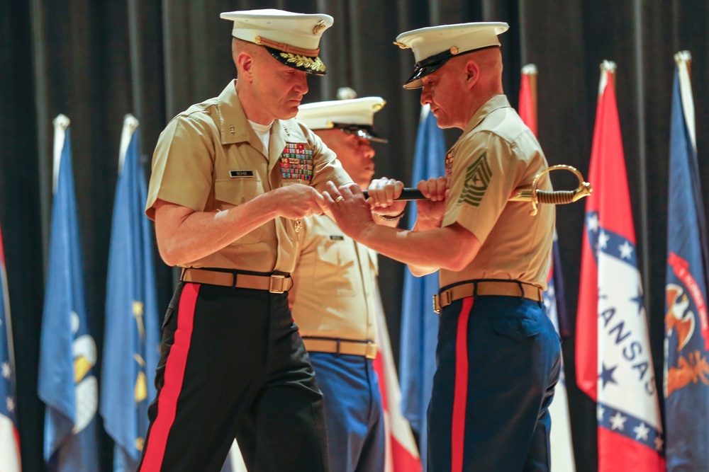 MCRC Sergeant Major Brown relief and appointment ceremony