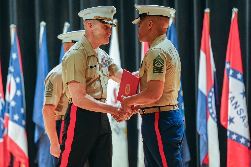 MCRC Sergeant Major Brown relief and appointment ceremony