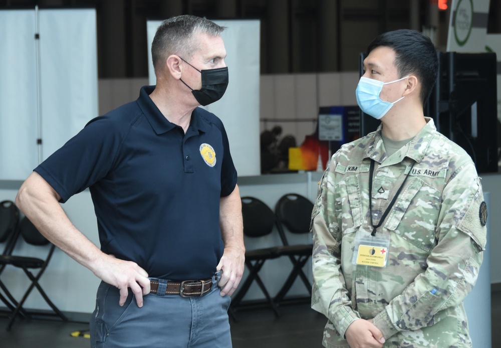 NYS DHSES Commissioner Patrick Murphy visits Javits vaccine site prior to Fourth of July Weekend
