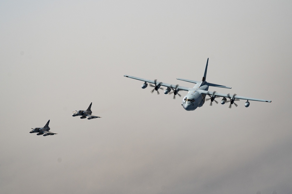 USMC VMGR-234 Flies with French Mirage Fighters