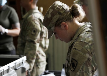 Arkansas National Guardsmen inventory MILES gear