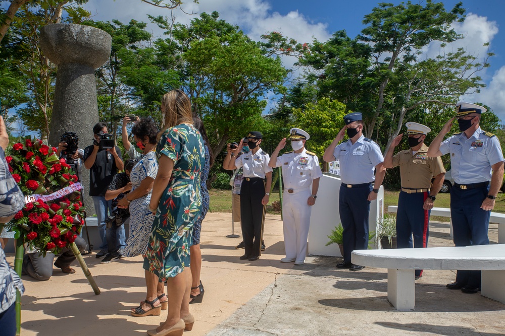 MCB Camp Blaz senior leaders pay respect during memorial service in Barrigada